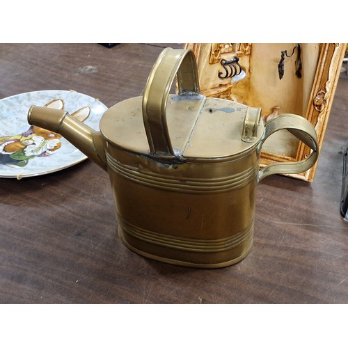 360 - Vintage brass watering can