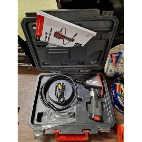 349 - Rigid Micro CA-100 inspection camera in case with manual