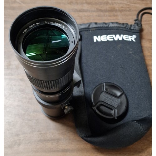 14 - 420-800 mm super telephoto lens in pouch