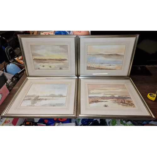 29 - Bundle of four, 56 x 46 cm framed and mounted prints after original Herbert Stump watercolour painti... 