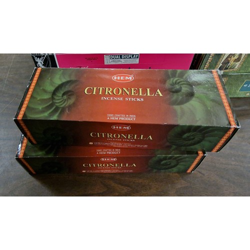 222 - Wholesale box of 6 x packs of 15, Citronella  incense sticks