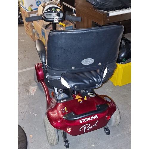 176 - Sterling Pearl mobility scooter (fits in boot of car), with charger and basket - very good condition... 