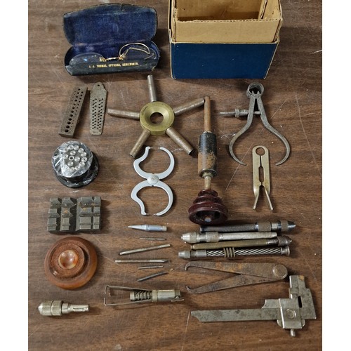 286 - Bundle of assorted watch makers bits and pieces