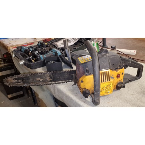 147 - Non Working Macallister and Homelite petrol chainsaws for spare/repair