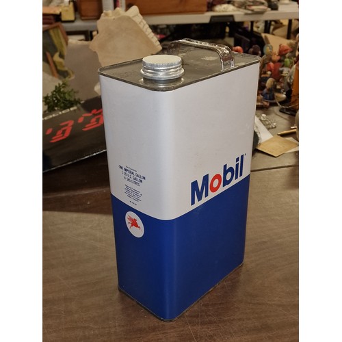 280 - Old Mobil 1 gallon oil can