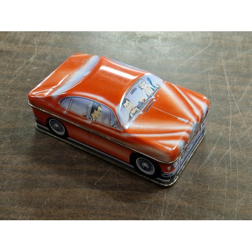 128 - 1984 Ian Logan, English Carlectables, car shaped tin