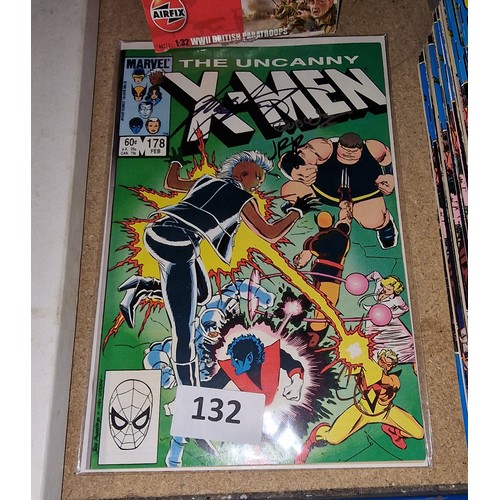 132 - Mint Uncanny X-Men comic signed by Chris Claremont, Bob Wiacek  & John Romito Jnr