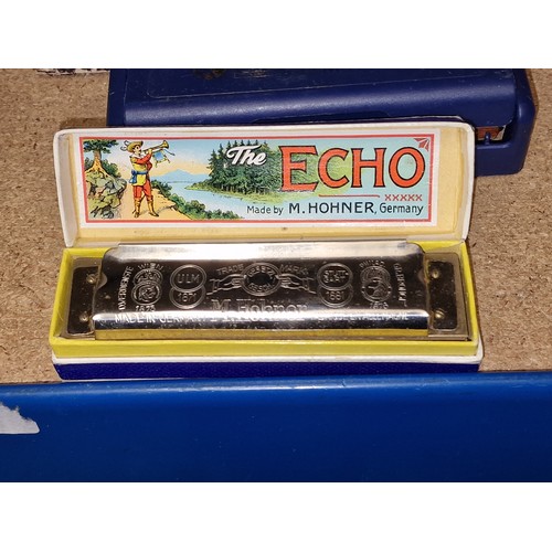 191 - Boxed Hohner Echo super vamper harmonica/mouth organ