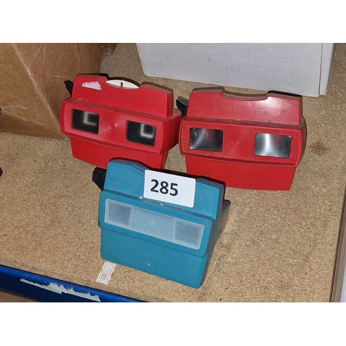 285 - 3 x 3D viewmasters with Mary Poppins reel