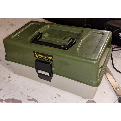 135 - Cantilever fishing tackle box and mainly new contents