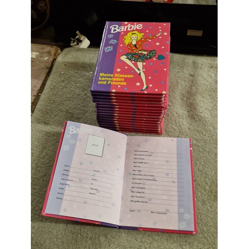 10 - 16 x new old stock Barbie hardback my classmates and friends childs memories book - in German text
