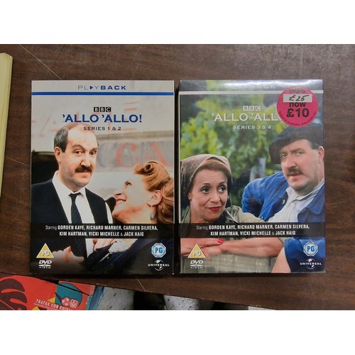 123 - Allo Allo series 1/2 & 3/4 (3/4 still factory sealed) DVD box sets