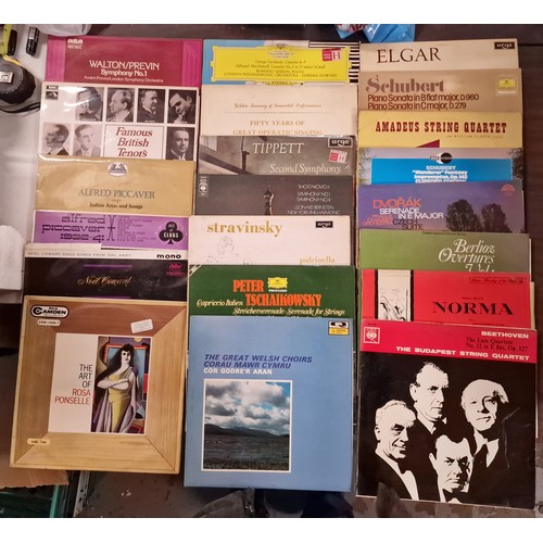 192 - Large job lot of assorted mainly classical music vinyl albums and some singles