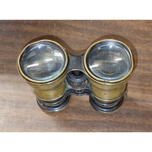 86 - Pair of T. Armstrong Manchester field/marine/theatre binoculars