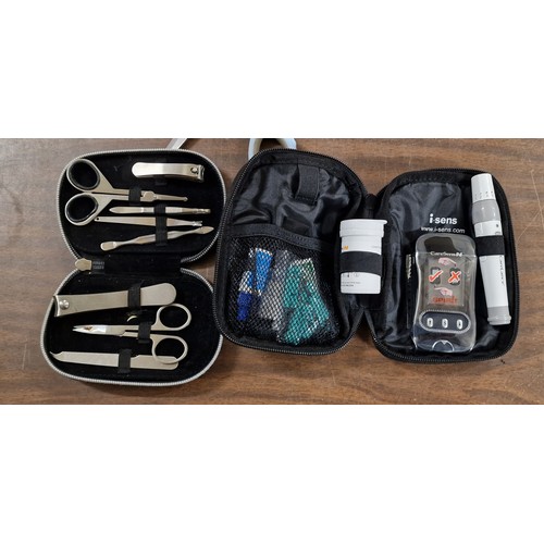 20 - New Caresens N, blood glucose monitor & pocket nailcare set