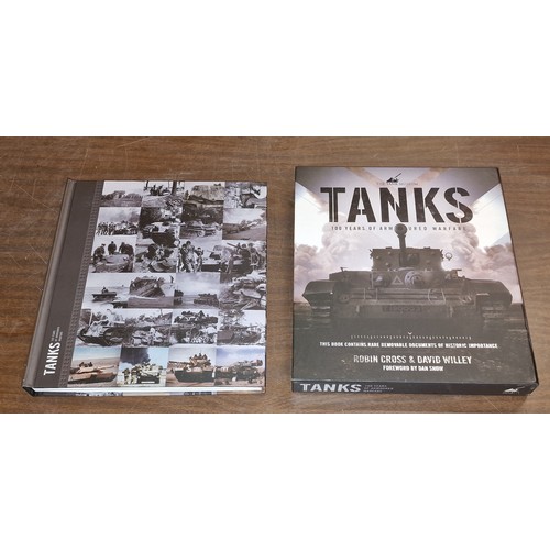 13 - The Tank Museum - 100 years of armoured warfare book set with memorabilia