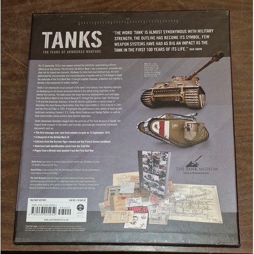 13 - The Tank Museum - 100 years of armoured warfare book set with memorabilia