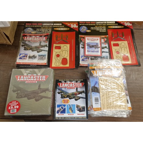 120 - Hachette - build your own Lancaster bomber magazines with parts (mostly still sealed), issues 1-27