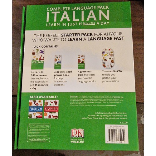 6 - As new DK learn Italian CD and book complete language pack