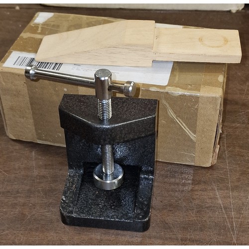 167 - New jewellers anvil and wooden bench peg