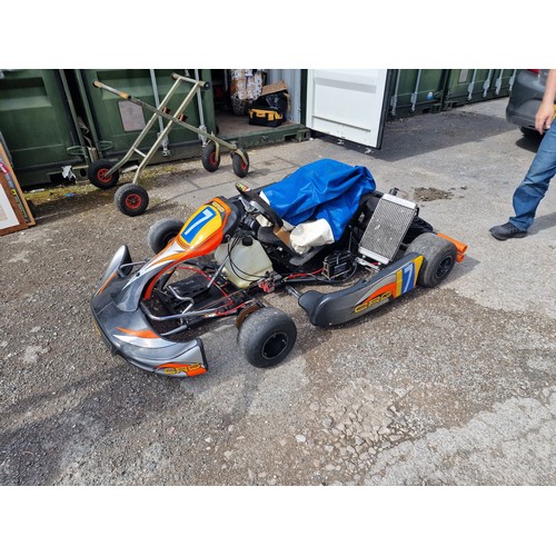 235 - CRG Rotax 125cc push start 2 speed go kart with charger and work stand. Now also comes with trailer ... 