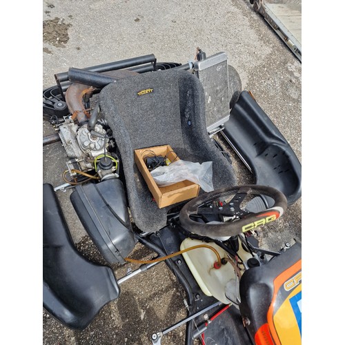 235 - CRG Rotax 125cc push start 2 speed go kart with charger and work stand. Now also comes with trailer ... 