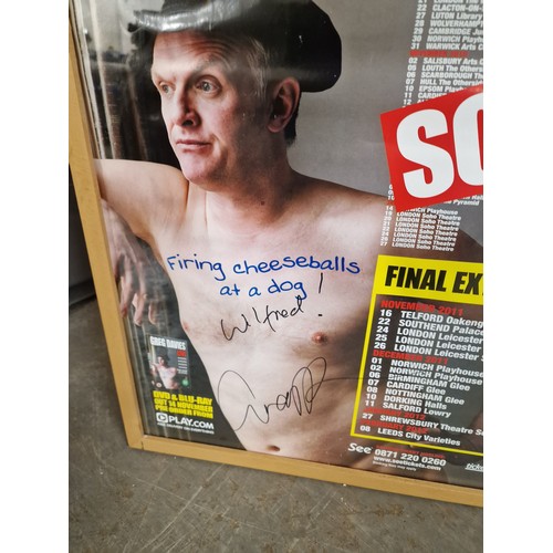 28 - 53 x 72.5 cm framed and signed Greg Davies sold out tour poster