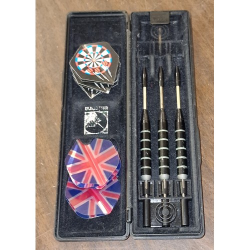 56 - Set of Unicorn darts in case