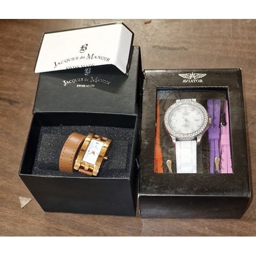 238 - Aviator watch and Jacques Du Manoir watch both in boxes