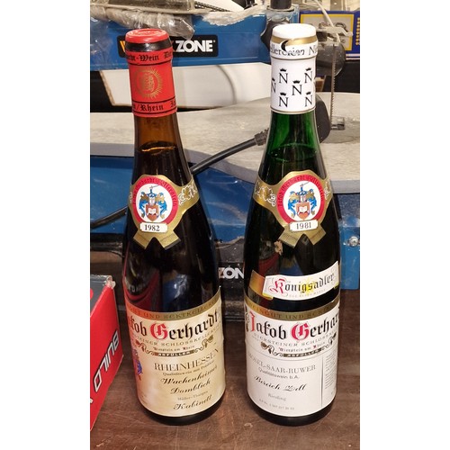 205 - 1981 & 1982 unopened Jakob Gerhardt bottles of wine