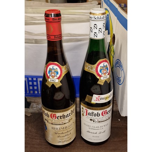 265 - 1981 & 1982 unopened Jakob Gerhardt bottles of wine