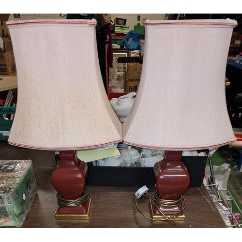 Burgundy and gold deals lamps