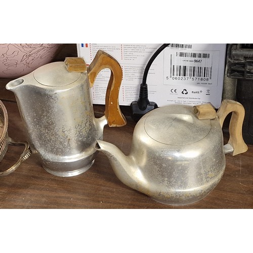 177 - Vintage Picquot Ware tea and coffee pots