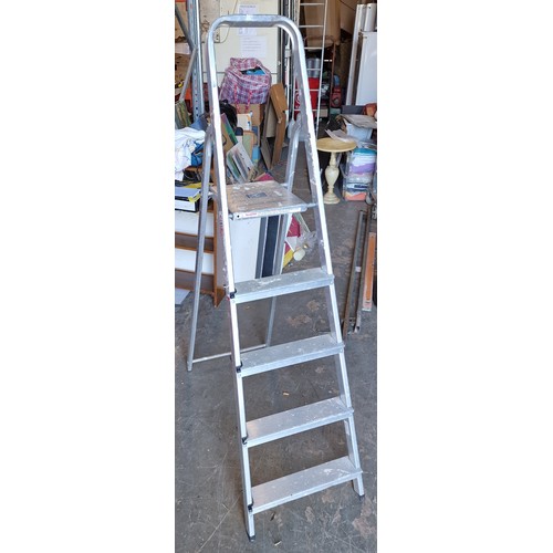 114 - 5 rung aluminium platform step ladder