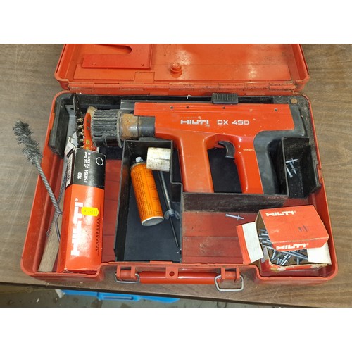 176 - Hilti DX450 nail gun in case