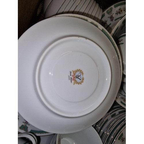 299 - YS (Yao Shing) Japanese fine china 12 place setting, 60 piece dining set with 11 x matching cups and... 