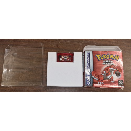 123 - Boxed Gameboy Advance Pokemon ruby version