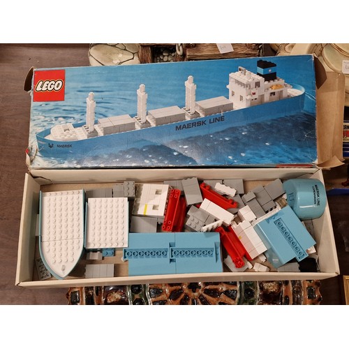 283 - Boxed vintage Lego 1650 Maersk Line container ship - believed all there