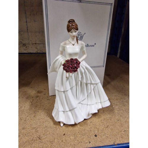 11 - Boxed 24 cm tall Royal Worcester (C&W) limited edition Roses Of Love figurine