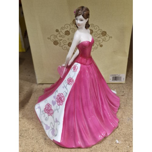 206 - Boxed 23 cm tall Coalport ladies of fashion collection My Sweetheart figurine