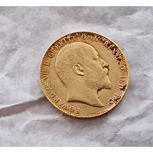 60 - 1907 full sovereign gold coin