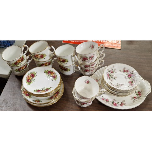 218 - Royal Albert Lavender rose tea set and Elizabethan country roses tea set