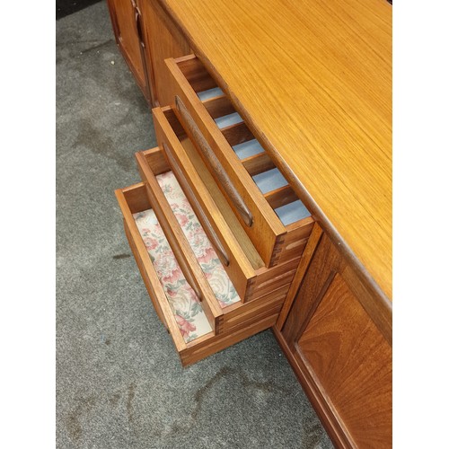 144 - Very clean retro G Plan 7 ft 'Long John' teak sideboard