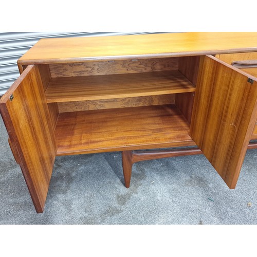 144 - Very clean retro G Plan 7 ft 'Long John' teak sideboard