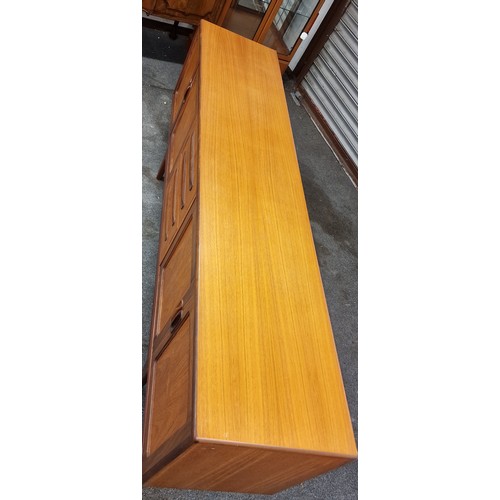 144 - Very clean retro G Plan 7 ft 'Long John' teak sideboard