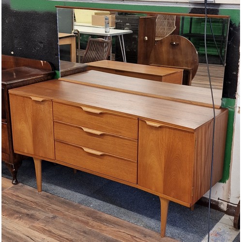 125 - 131 x 45 x 119 cm retro teak Austin Suite Consular sideboard with mirror