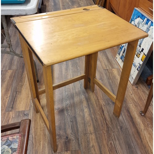 158 - 1960's occasional folding school desk