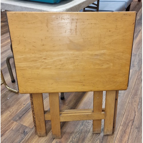 158 - 1960's occasional folding school desk