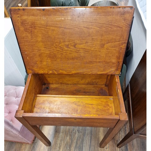 87 - Clean and tidy vintage school desk