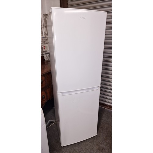 156 - 55 cm wide white Indesit 50/50 upright fridge freezer model LFC55W18